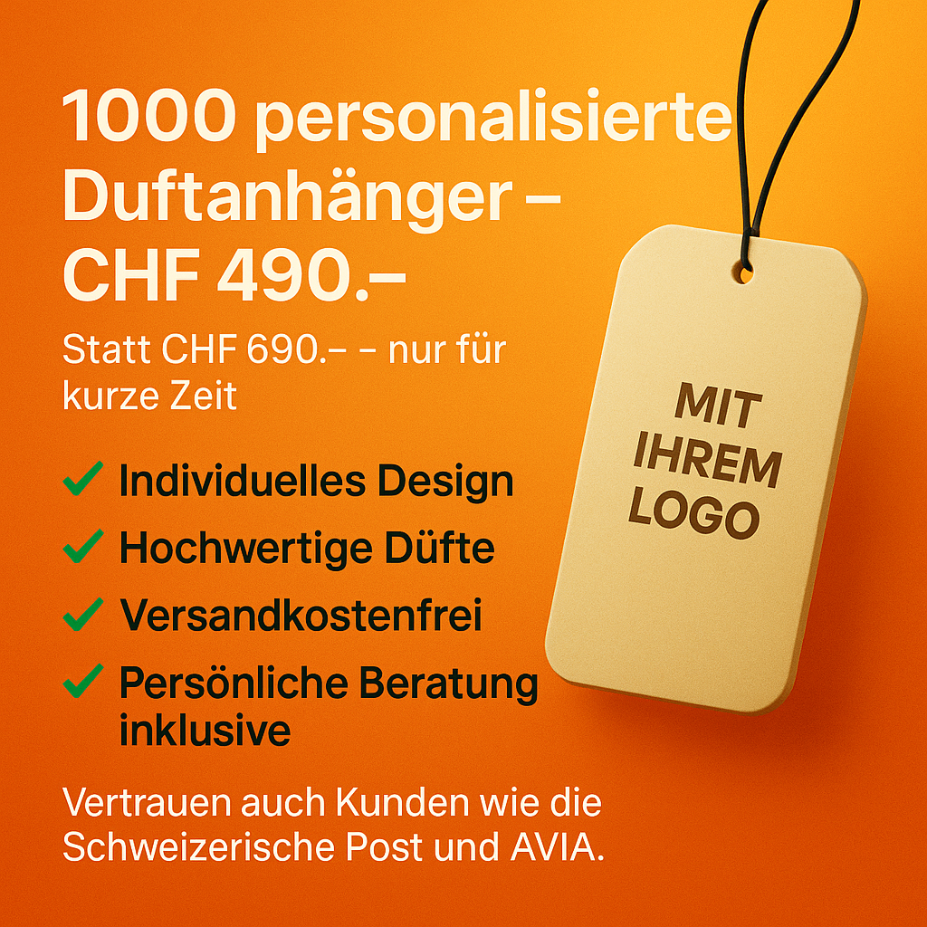 Personalisierte Duftbäume / Duftbaum mit Logo