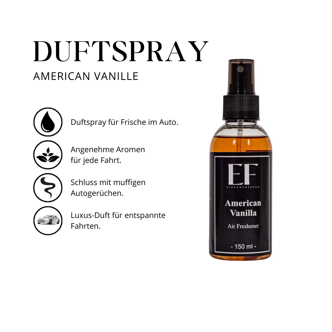 American Vanilla Duftspray Auto - Raumspray 150ml