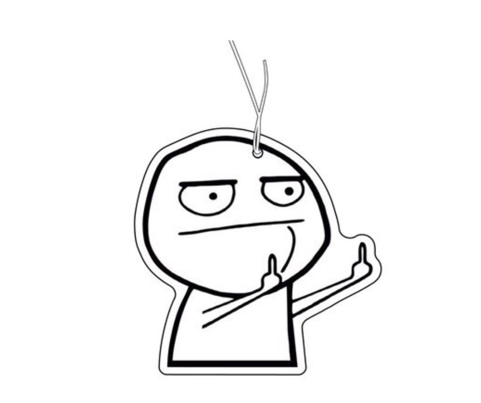 Mittelfinger Meme Duftbaum / Lufterfrischer