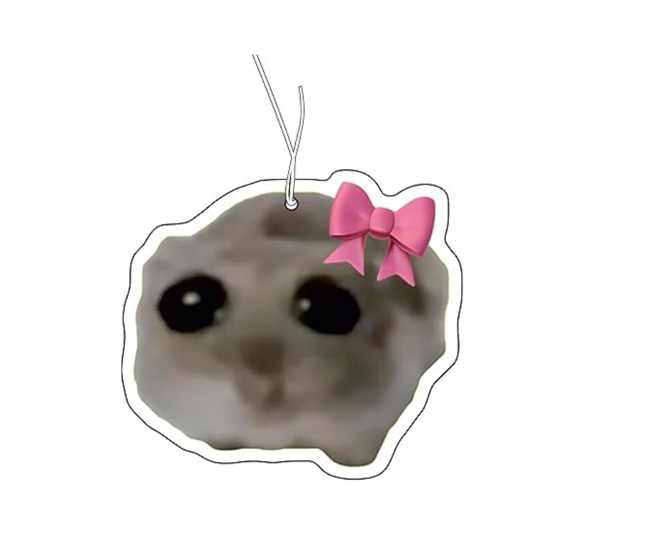 Trauriger Sad Hamster Hamsti Duftbaum / Lufterfrischer