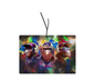 3 Affen Motiv Graffiti Pop Art mit legendären Motiv – Ohren, Mund und Augen zu“ Duftbaum Auto, Duftanhänger, Lufterfrischer, Auto Zubehör, Accessoires, Air Freshener