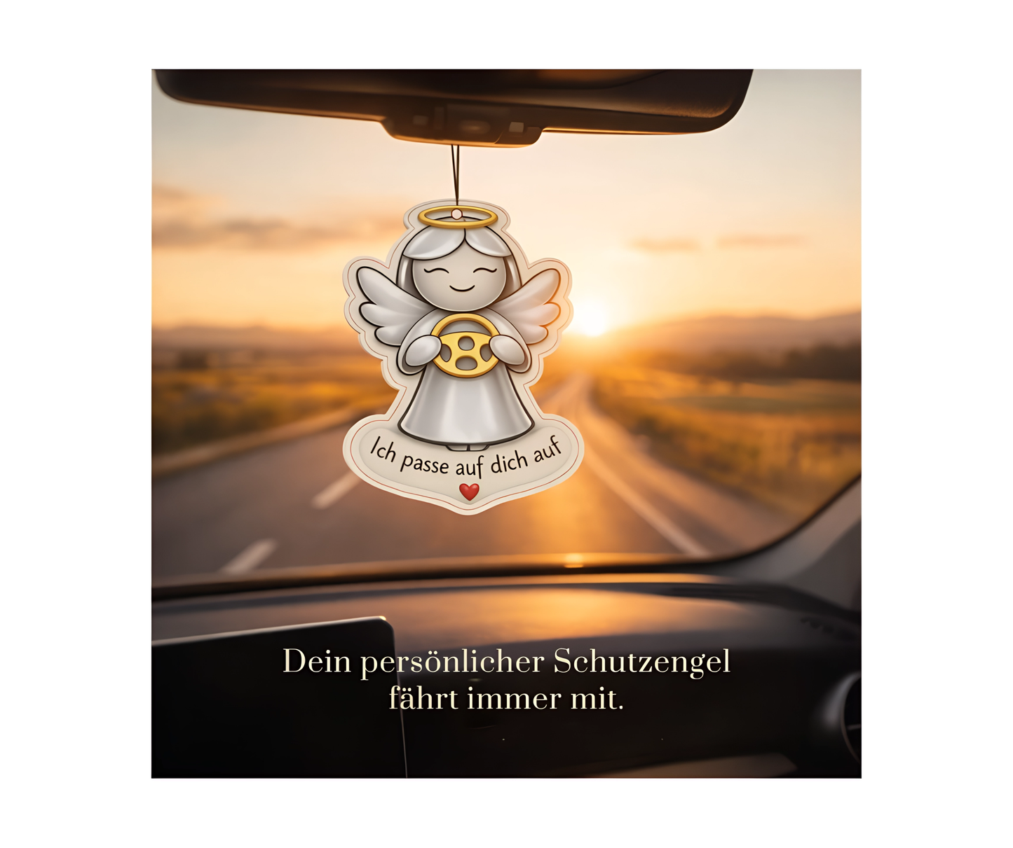 Duftbaum Schutzengel Ich passe auf dich auf – Auto Lufterfrischer & Geschenkidee