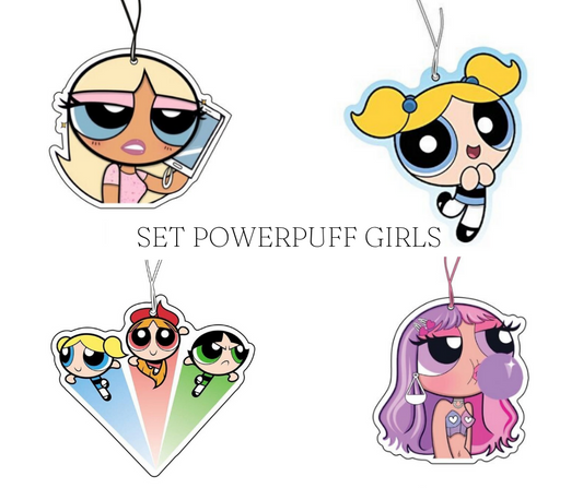 Powerpuff Girls 4'er Set Duftbaum / Lufterfrischer