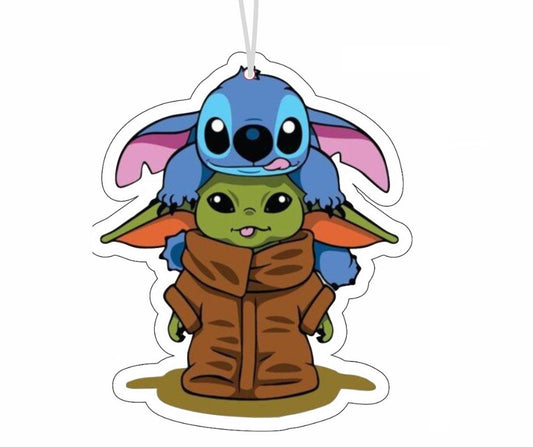 Stitch und Yoda Duftbaum / Lufterfrischer