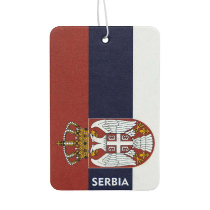 Duftbaum - Autolufterfrischer Serbien Flagge – EleganceFresh