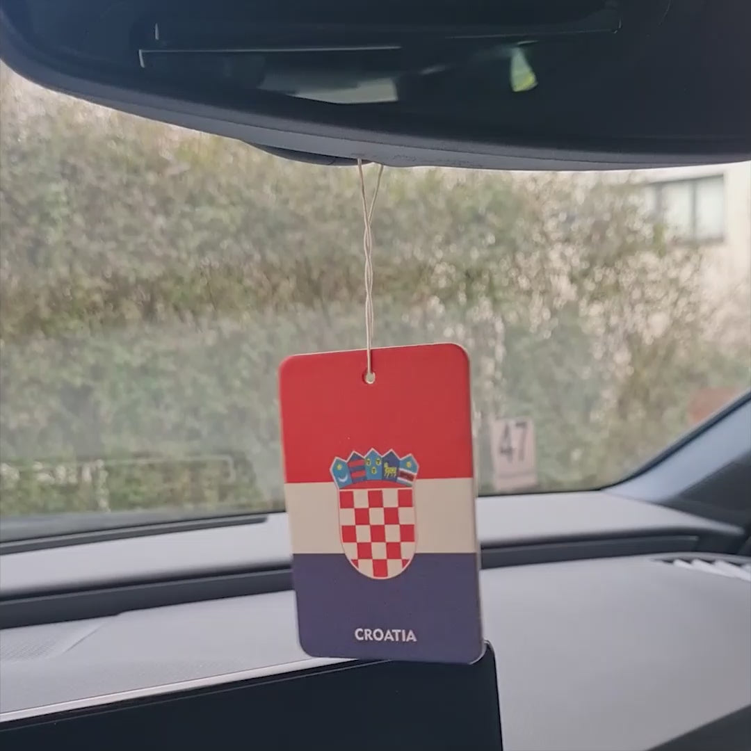 Duftbaum - Autolufterfrischer Kroatien Flagge – EleganceFresh